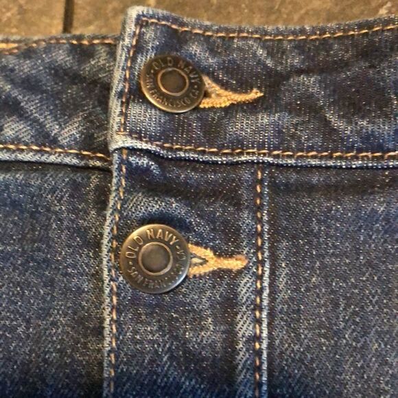 NWT Old Navy high rise button front denim skirt women’s size 8 - Picture 5 of 7